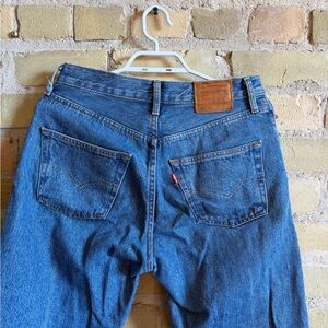 Signature by Levi Strauss Dark Blue Straight Leg Jeans